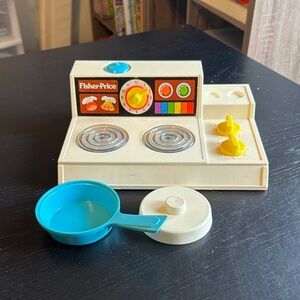 1978 Vintage Fisher-Price Stove Top (WORKS!)